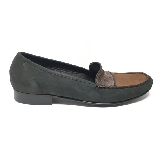 Bragano Cole Haan Loafers Shoes Sz 11.5 Brown Croc main image 6